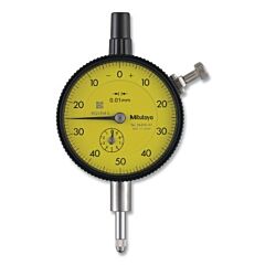 Mitutoyo 2047A-01 Series 2 Standard Dial Indicator, 0-50-0 Dial Reading, .01 Mm Graduation, 10 Mm Range