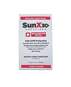 First Aid Only 18-399 Sunx30 Sunscreen Lotion Packets, 300/Box