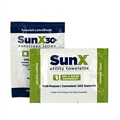 First Aid Only 18-430 Sunx30 Lotion And Wipe Combo Pack, 300/Box