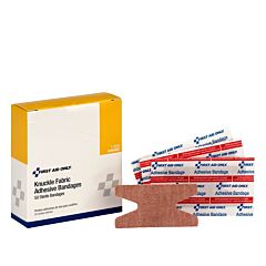 First Aid Only 1-850 Heavy Woven Knuckle Bandages, 50/Box