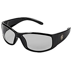 Kimberly Clark 21306 Smith & Wesson Elite Safety Glasses, Black Frame, Indoor/Outdoor Uncoated Lens, 1/Each