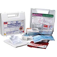 First Aid Only 216-O Bbp Spill Clean Up Kit With Cpr Pack, Plastic Case
