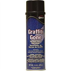 Questvapco 221001 Graffiti Gone Vandal Mark Remover, Case Of 12 - 15 Oz Aerosol Cans