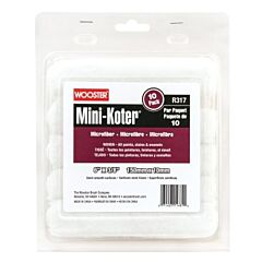 Wooster 00R3160040 Microfiber Roller Covers, 2 Pack, 4 In, 3/8 In Nap Length