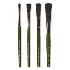 Wooster 0F16250003 Ox Hair Artists Brushes, 9.3 Mm W, Ox Hair, Wood Handle