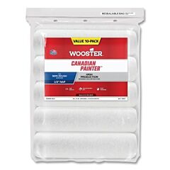 Wooster 0Kr4400094 9 1/2" Canadian Painter1/2" 10-Pk Roller Covers
