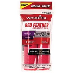 Wooster 0Rr3110044 Big Green Jumbo-Koter Mini Roller Covers, 2 Pack, 4-1/2 In, 1/4 In Nap Length