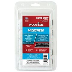 Wooster 0Rr3270064 Microfiber Jumbo-Koter Mini Roller Covers, 2 Pack, 6-1/2 In, 3/8 In Nap Length