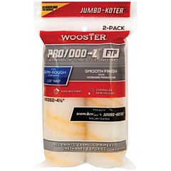 Wooster 0Rr3720044 Pro/Doo-Z Ftp Jumbo-Koter Mini Roller Covers, 2 Pack, 4-1/2 In, 1/2 In Nap Length