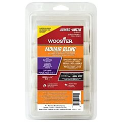 Wooster 0Rr5040044 Mohair Blend Jumbo-Koter Mini Roller Covers, 10 Pack, 4-1/2 In, 1/4 In Nap Length