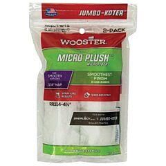 Wooster 0Rr5140044 Micro Plush Jumbo-Koter Mini Roller Covers, 10 Pack, 4-1/2 In, 5/16 In Nap Length