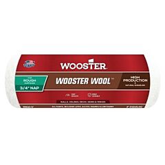 Wooster 0Rr6360090 Wooster Wool Roller Cover, 9 In, 1-1/4 In Nap Length