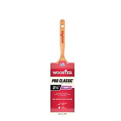 Wooster 0Z12220030 Pro Classic White China Bristle Paint Brushes, 3 In W, China Bristle, Wood Handle