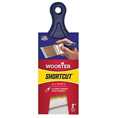Wooster 0Z32150020 Shortcut Paint Brushes, 2 In W, China Bristle, Rubberized Handle