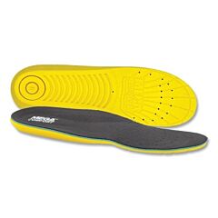 Megacomfort Pam-M1213 Personal Anti-Fatigue Mat Insole, Men'S 12 And 13, Dual-Layer Memory Foam, Black/Yellow