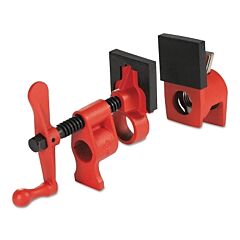Bessey Pc34-2 Pipe Clamp, Lever Handle, 1-3/4 In Throat Depth, 3/4 In Opening, 2 In Jaw Width