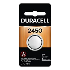 Duracell Durdl2450Bpk Lithium Battery, Coin Cell, 3V, 2450, (1 Ea/Pk) 36 Bulk Pack