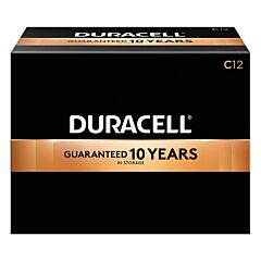 Duracell Durmn1400 Coppertop Alkaline Battery, 1.5V, C, 12/Bx