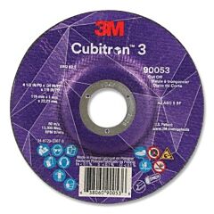 3M Abrasive 638060-90053 Cubitron 3 Cut-Off Wheel, 4-1/2 In Dia X 0.04 In Thick X 7/8 In Arbor, 60+ Grit, T27