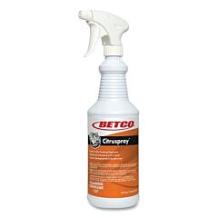 Betco 1371200 Citruspray™ Degreaser, 32 Oz, Spray Bottle, Citrus Orange