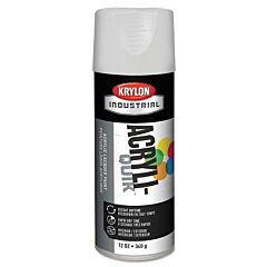 Krylon K01501A07 Interior/Exterior Industrial Maintenance Paint, 12 Oz Aerosol Can, Glossy White