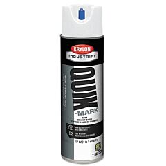 Krylon A03900007 Quik-Mark Apwa Solvent-Based Inverted Marking Paint, 17 Oz, Aerosol Can, White
