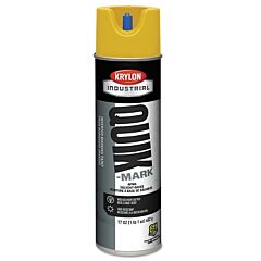 Krylon A03821007 Quik-Mark Apwa Solvent-Based Inverted Marking Paint, 17 Oz, Fill Aerosol Can, High Visibility Yellow