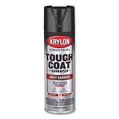 Krylon K00799008 Tough Coat Advanced With Rust Barrier Technology Spray Paint, 15 Oz, Black, Gloss