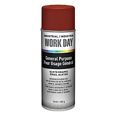 Krylon A04419007 Industrial Work Day Enamel Paint, 16 Oz, Aerosol Can, Red Primer