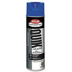 Krylon A03621007 Quik-Mark Apwa Solvent-Based Inverted Marking Paint, 17 Oz Aerosol Can, Apwa Blue