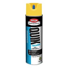Krylon A03801004 Quik-Mark Apwa Water-Based Inverted Marking Paint, 12Oz Aerosol, Utility Yellow