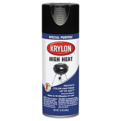 Krylon K01618777 High Heat Bbq & Stove Paint, 12 Oz Aerosol Can, Black