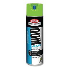 Krylon A03630004 Quik-Mark Fluorescent Inverted Marking Paint, 17 Oz, Safety Green