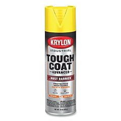 Krylon K00439008 Tough Coat Advanced With Rust Barrier Technology Spray Paint, 15 Oz, Safety Yellow, Gloss