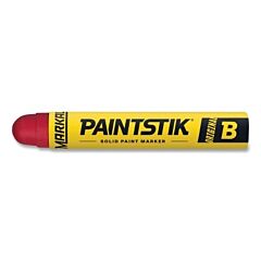 Markal 80222 Paintstik Original B Solid Paint Marker, 11/16 In Dia, 4-3/4 In L, Red
