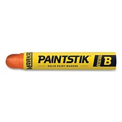 Markal 80224 Paintstik Original B Solid Paint Marker, 11/16 In Dia, 4-3/4 In L, Orange