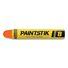 Markal 82834 Paintstik Original B Solid Paint Marker, 11/16 In Dia, 4-3/4 In L, Fluorescent Orange