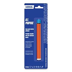 Markal 96009 Trades Marker All Purpose Marker Refill, Yellow, 6 Ea/Pk