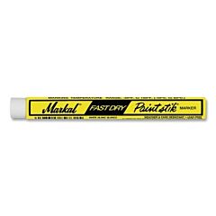 Markal 82730 Fast Dry Paintstik Solid Paint Marker, 3/8 In X 4.75 In L, White