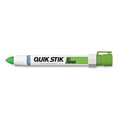 Markal 61042 Quik Stik All Purpose Solid Paint Marker, 11/16 In Tip, 6 In L, Fluorescent Green