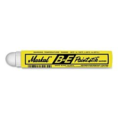 Markal 80620 B-E Paintstik Marker, 11/16 In X 4.75 In L, White