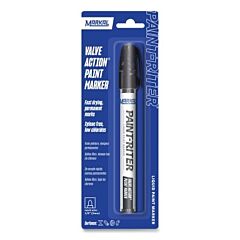 Markal 96803 Paint-Riter Valve Action Paint Marker, Black, 1/8 In Tip, Medium