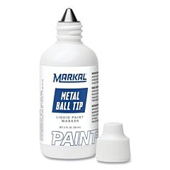 Markal 84625 Ball Paint Marker Non-Drip Paint, Blue, 1/8 In Tip, Metal Ball Point