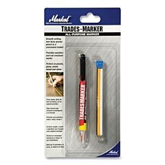 Markal 96130 Trades Marker All Purpose Marker, 1/8 In Tip, White