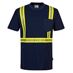 Portwest F131 Iona Xtra Enhanced T-Shirt, Navy