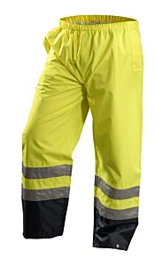 Occunomix Lux-Tenr-Y Breathable/Waterproof Rain Pants, Solid, Yellow, Class E
