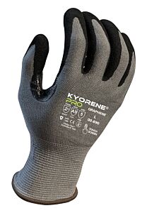 Armor Guys 00-890 Cut Resistant Gloves, Gray Kyorene Pro Liner With Foam Nitrile Palm Coating, Ansi A9