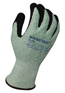 Armor Guys 02-024 Cut Resistant Gloves, Green Hdpe Liner With Black Micro Foam Nitrile Palm Coating, Ansi A4