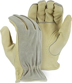 Majestic 1532 Cowhide Kevlar Sewn Drivers Gloves With Split Back