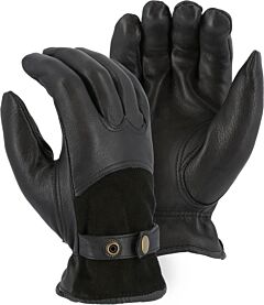 Majestic 1546T Winter Lined Deerskin Drivers Gloves With Reversed Back
